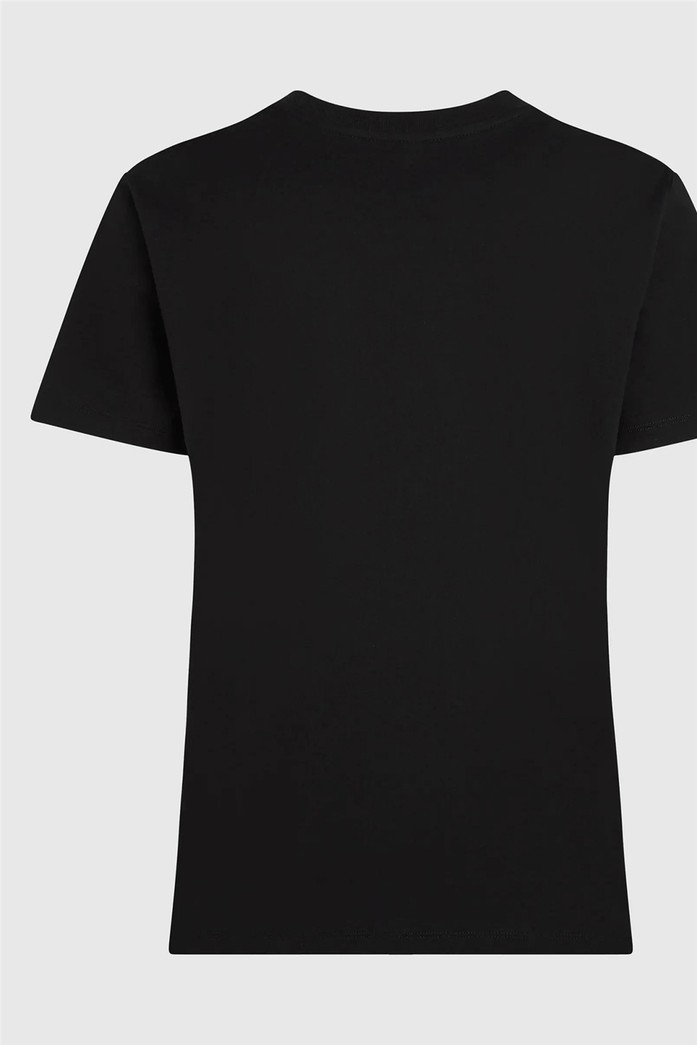 Karl Lagerfeld Essential Regular T-Shirt Kadın Bisiklet Yaka T-Shirt Siyah