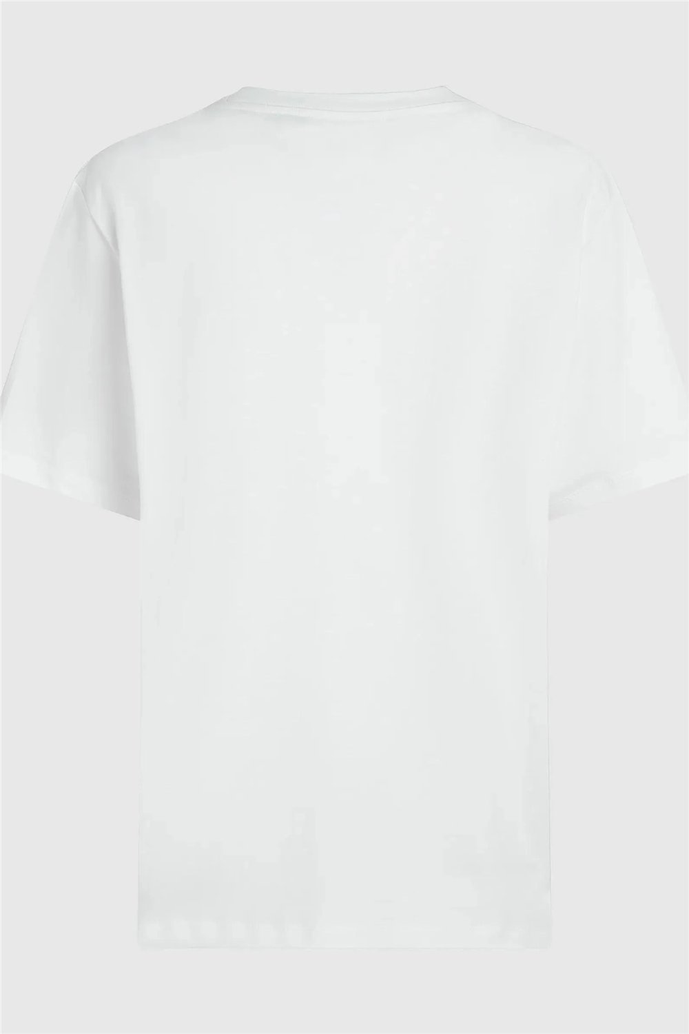 Karl Lagerfeld Essential Relaxed T-Shirt Kadın Bisiklet Yaka T-Shirt Beyaz