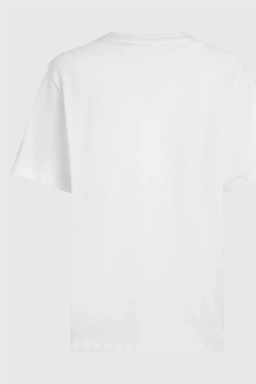 Karl Lagerfeld Essential Relaxed T-Shirt Kadın Bisiklet Yaka T-Shirt Beyaz