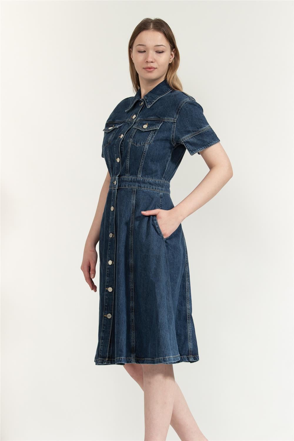 Karl Lagerfeld Fashion Denim Kadın Elbise
