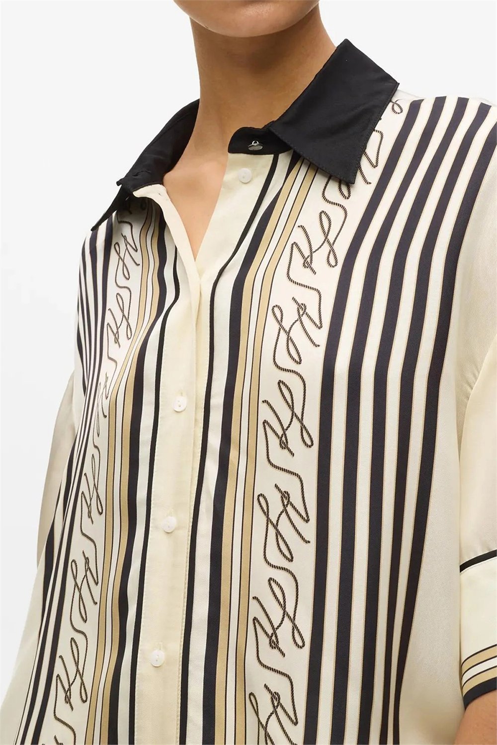 Karl Lagerfeld Fluid Pj Blouse Kadın Bluz Çok Renkli
