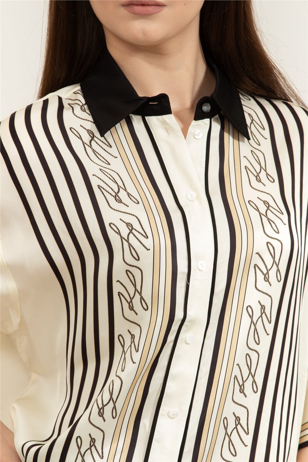Karl Lagerfeld Fluid Pj Blouse Kadın Bluz Çok Renkli