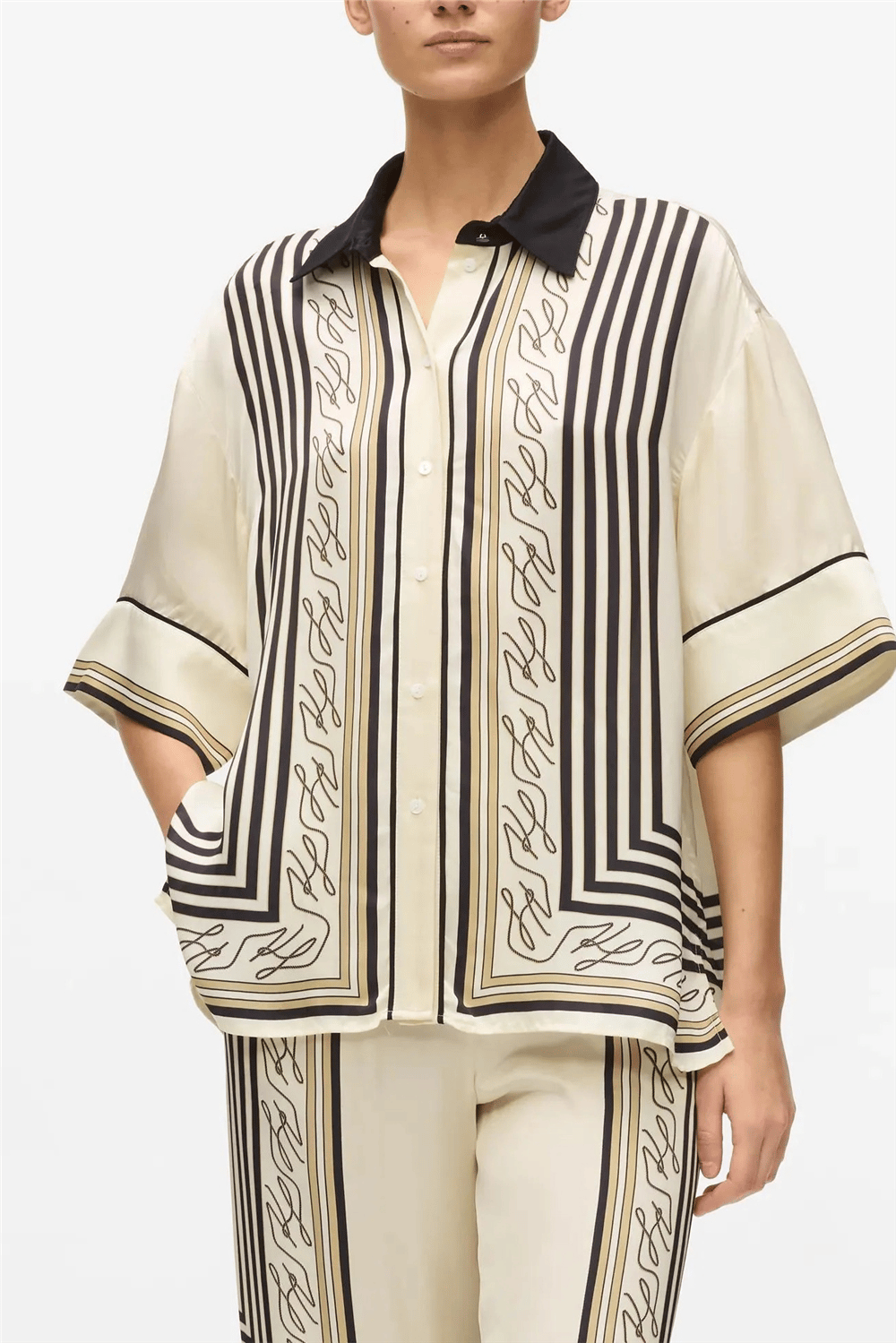 Karl Lagerfeld Fluid Pj Blouse Kadın Bluz Çok Renkli