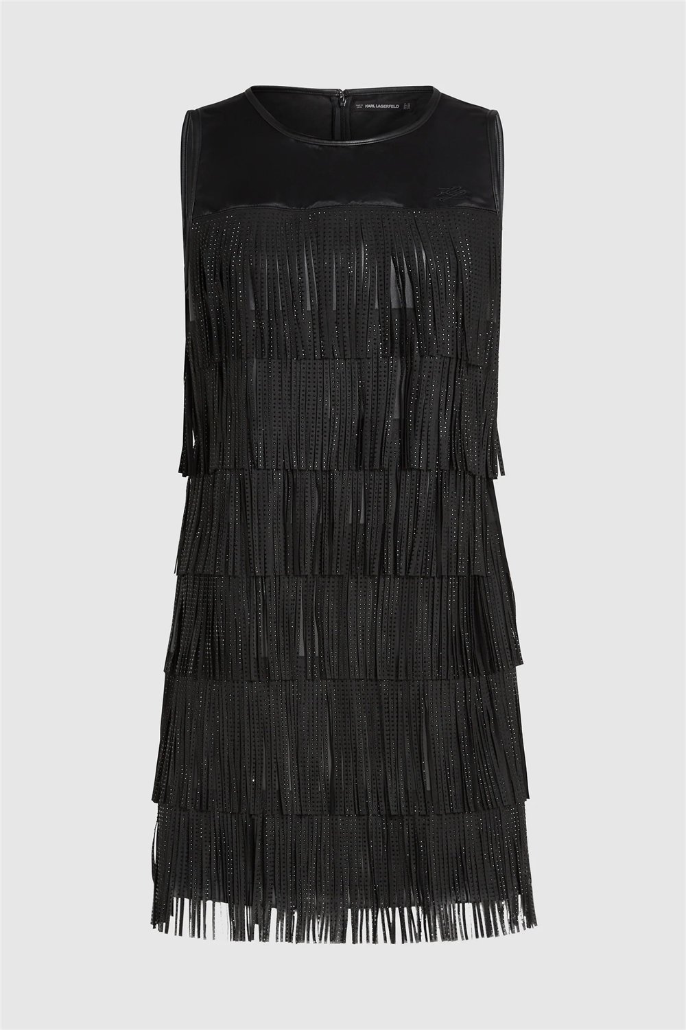 Karl Lagerfeld Fringe Kadın Elbise Siyah