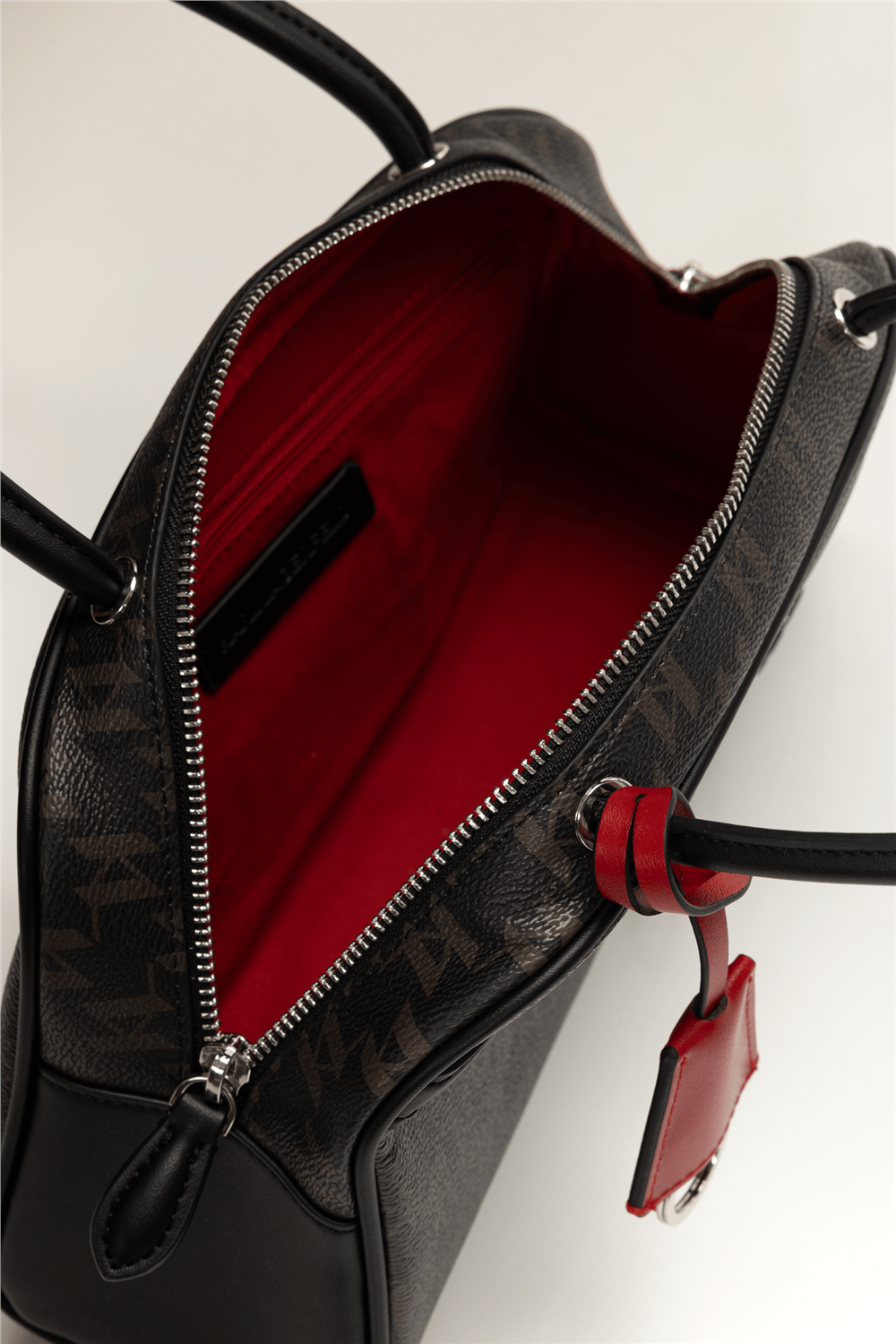 Karl Lagerfeld Ikon Monogram CC Bowling Kadın Mini Omuz Çantası