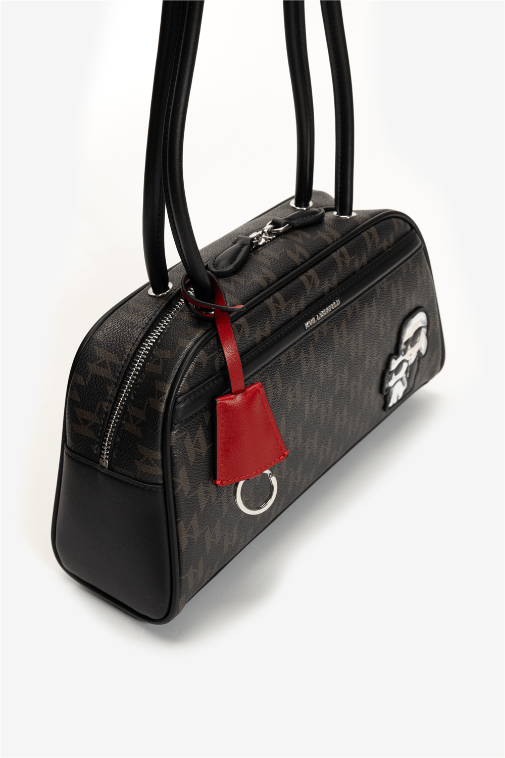Karl Lagerfeld Ikon Monogram CC Bowling Kadın Mini Omuz Çantası
