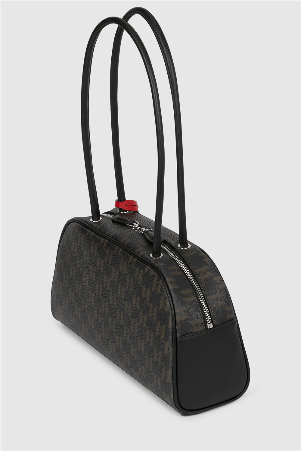 Karl Lagerfeld Ikon Monogram CC Bowling Kadın Mini Omuz Çantası Kahverengi