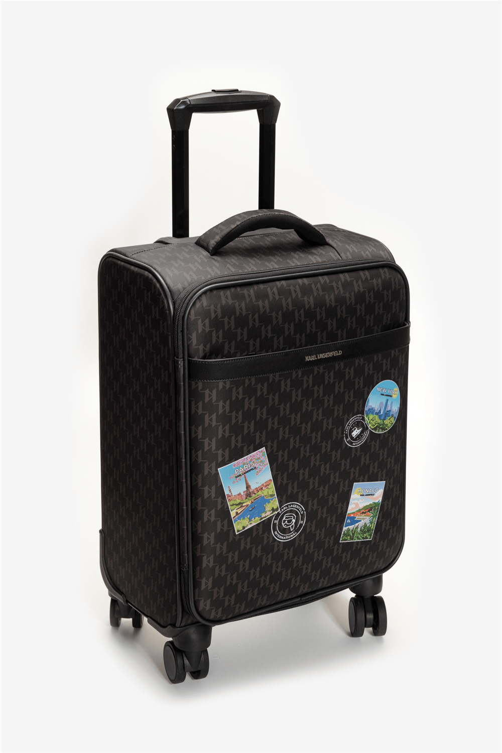 Karl Lagerfeld Ikon Monogram Nylon Trolley Kadın Valiz