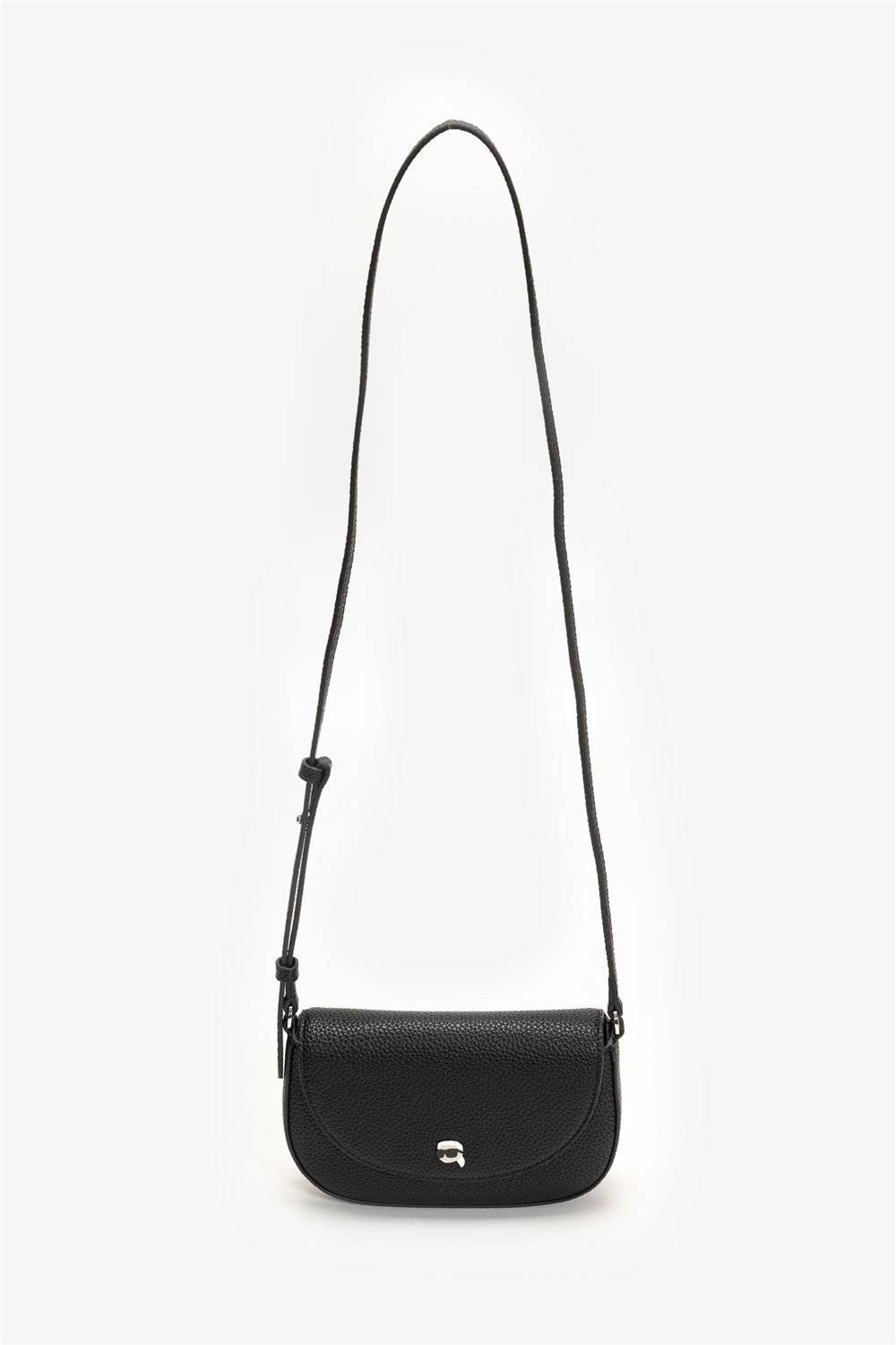 Karl Lagerfeld Ikon Pebble Pin Flap Kadın Mini Omuz Çantası