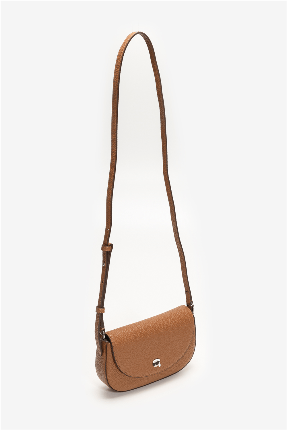 Karl Lagerfeld Ikon Pebble Pin Flap Kadın Mini Omuz Çantası
