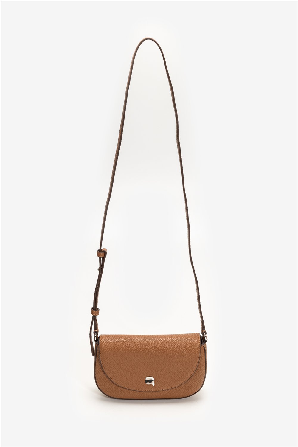 Karl Lagerfeld Ikon Pebble Pin Flap Kadın Mini Omuz Çantası