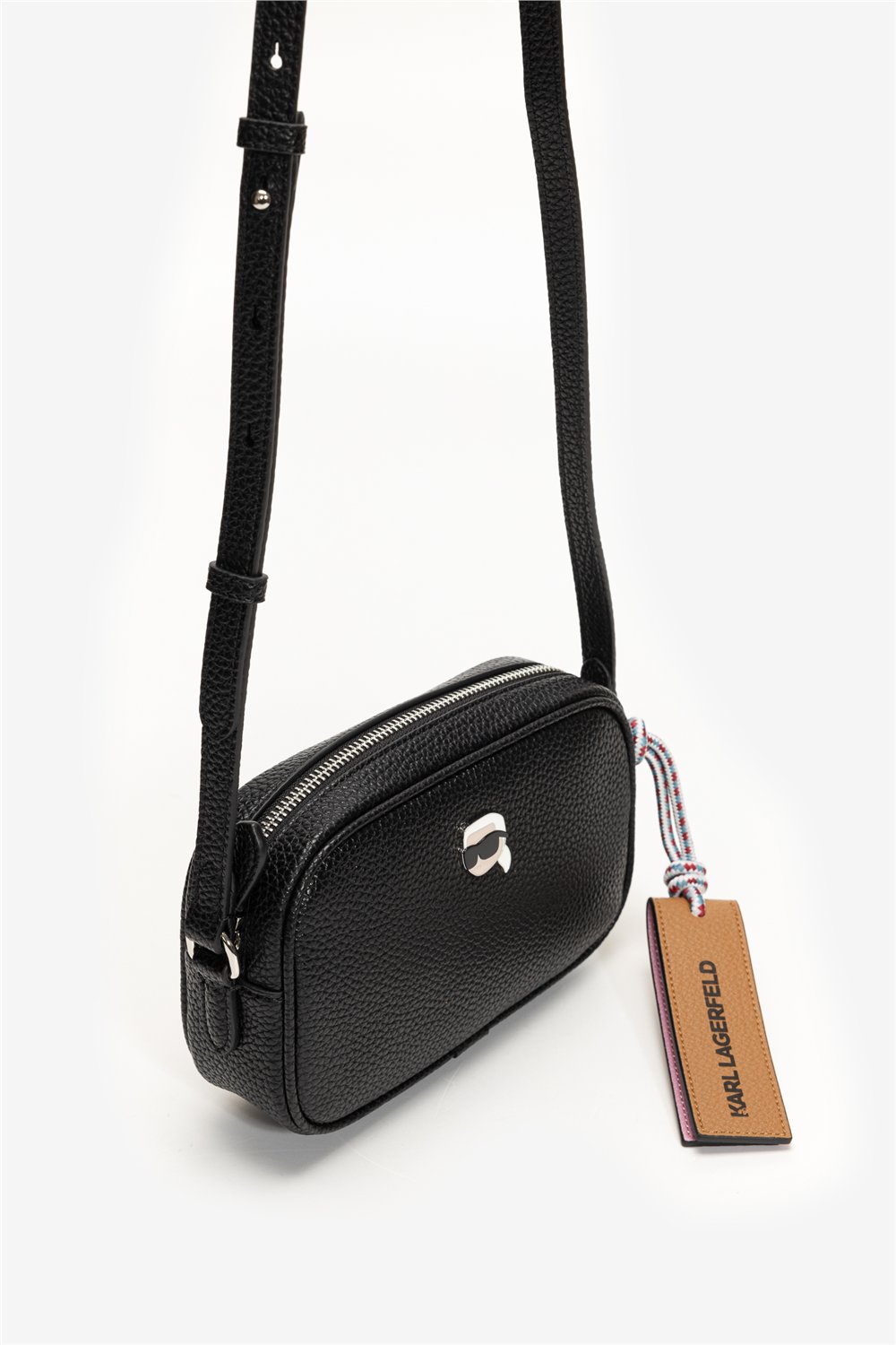 Karl Lagerfeld Ikon Pebble Slim Kadın Mini Omuz Çantası