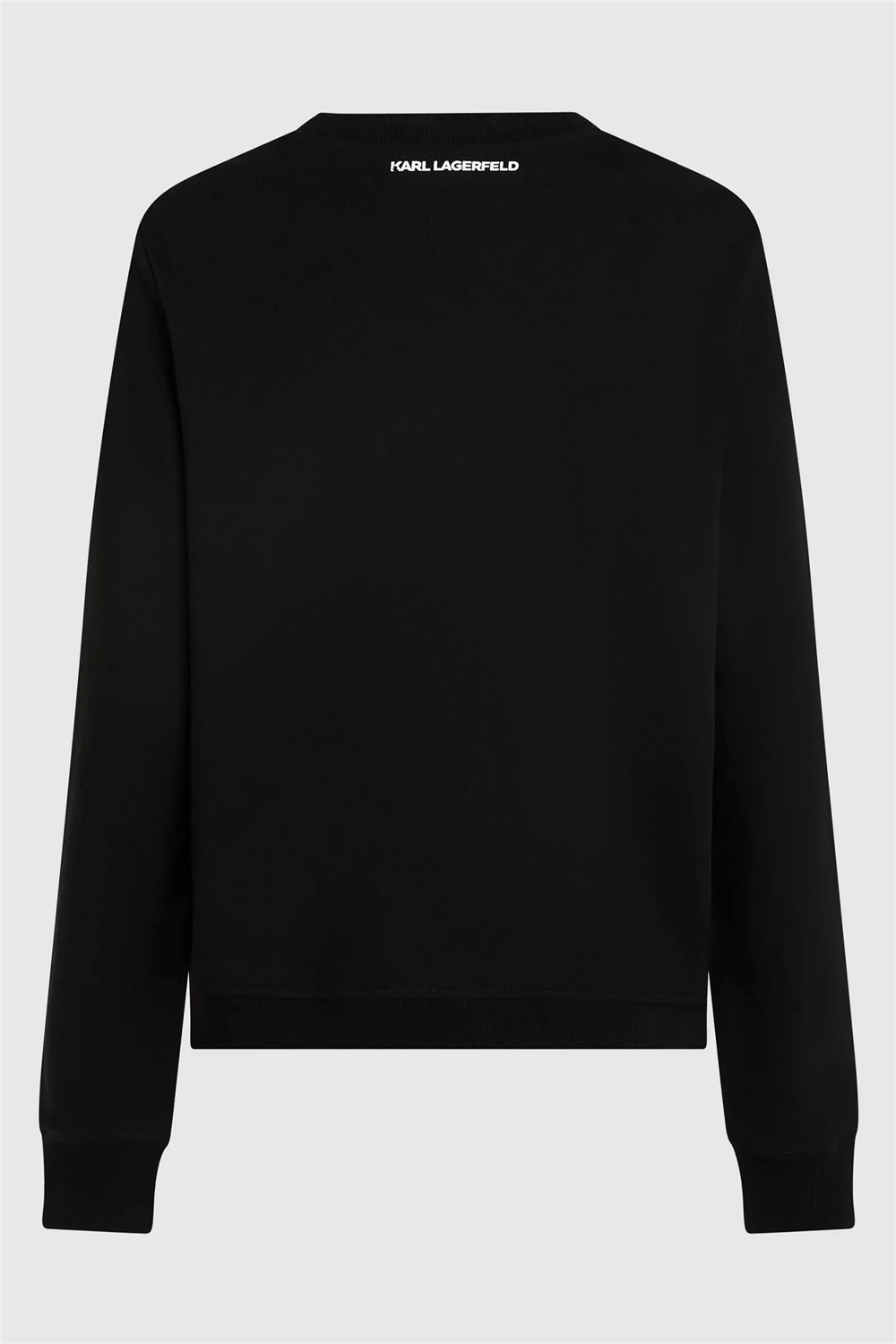 Karl Lagerfeld ikon Rs Circle Sweatshirt Kadın Bisiklet Yaka Sweatshirt Siyah