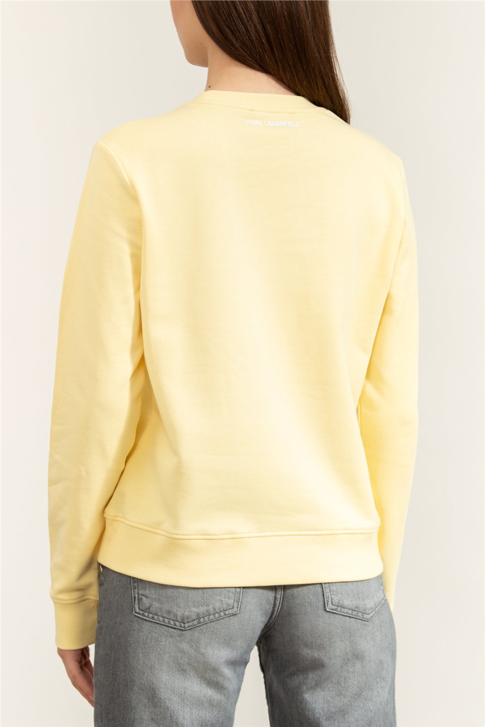 Karl Lagerfeld ikon Rs Circle Sweatshirt Kadın Bisiklet Yaka Sweatshirt