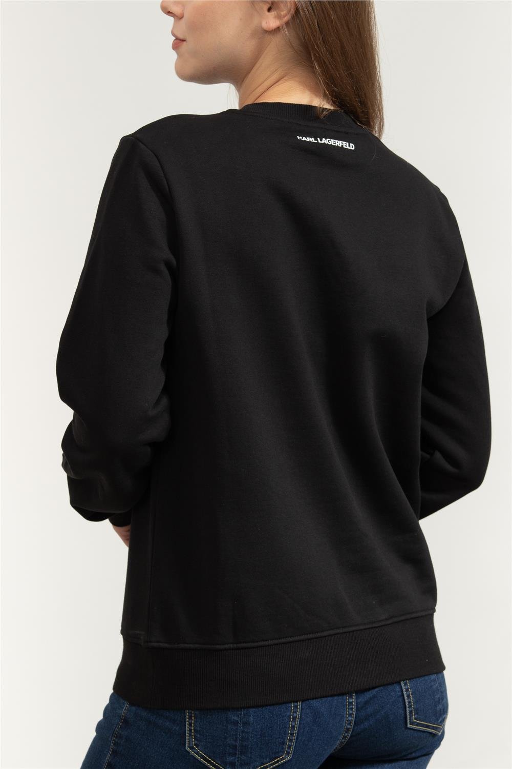 Karl Lagerfeld Ikon Seasonal Rs Kadın Bisiklet Yaka Sweatshirt