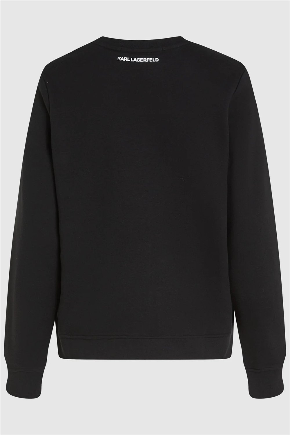 Karl Lagerfeld Ikon Signature Choupette Kadın Bisiklet Yaka Sweatshirt Siyah