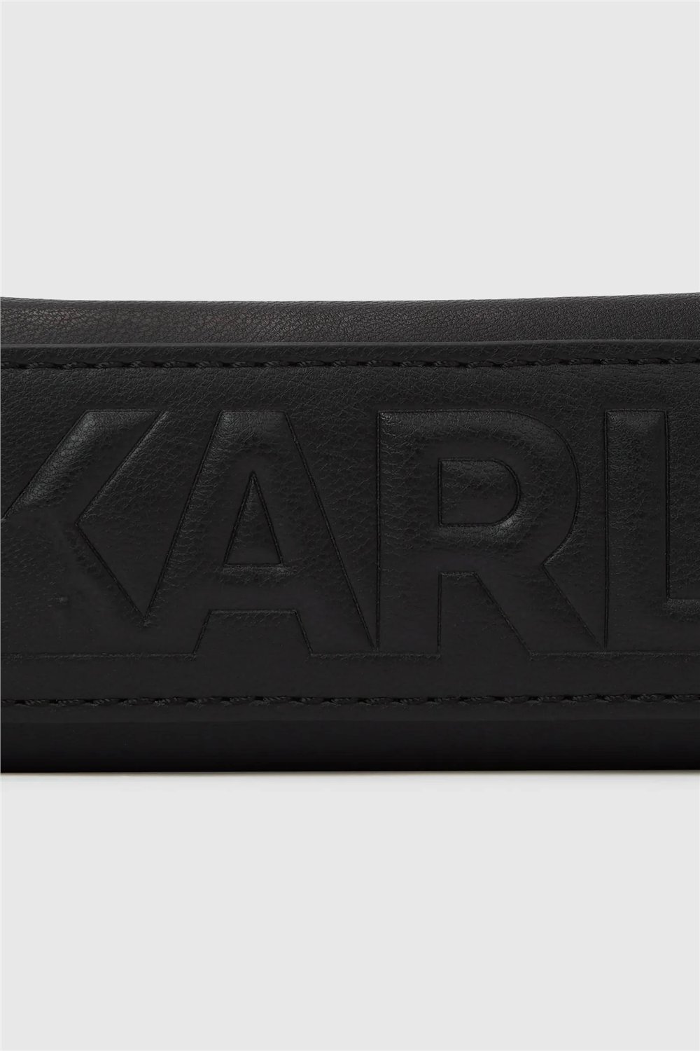 Karl Lagerfeld ikon Smooth Outline Slim Cmb Kadın Mini Omuz Çantası Siyah