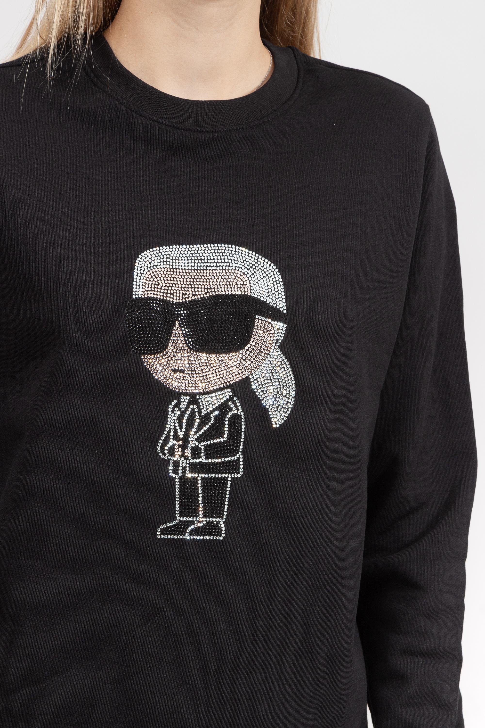 Karl Lagerfeld Ikonik Kadın Bisiklet Yaka Sweatshirt