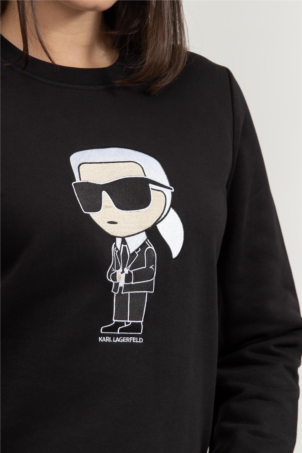 Karl Lagerfeld Ikonik Kadın Bisiklet Yaka Sweatshirt