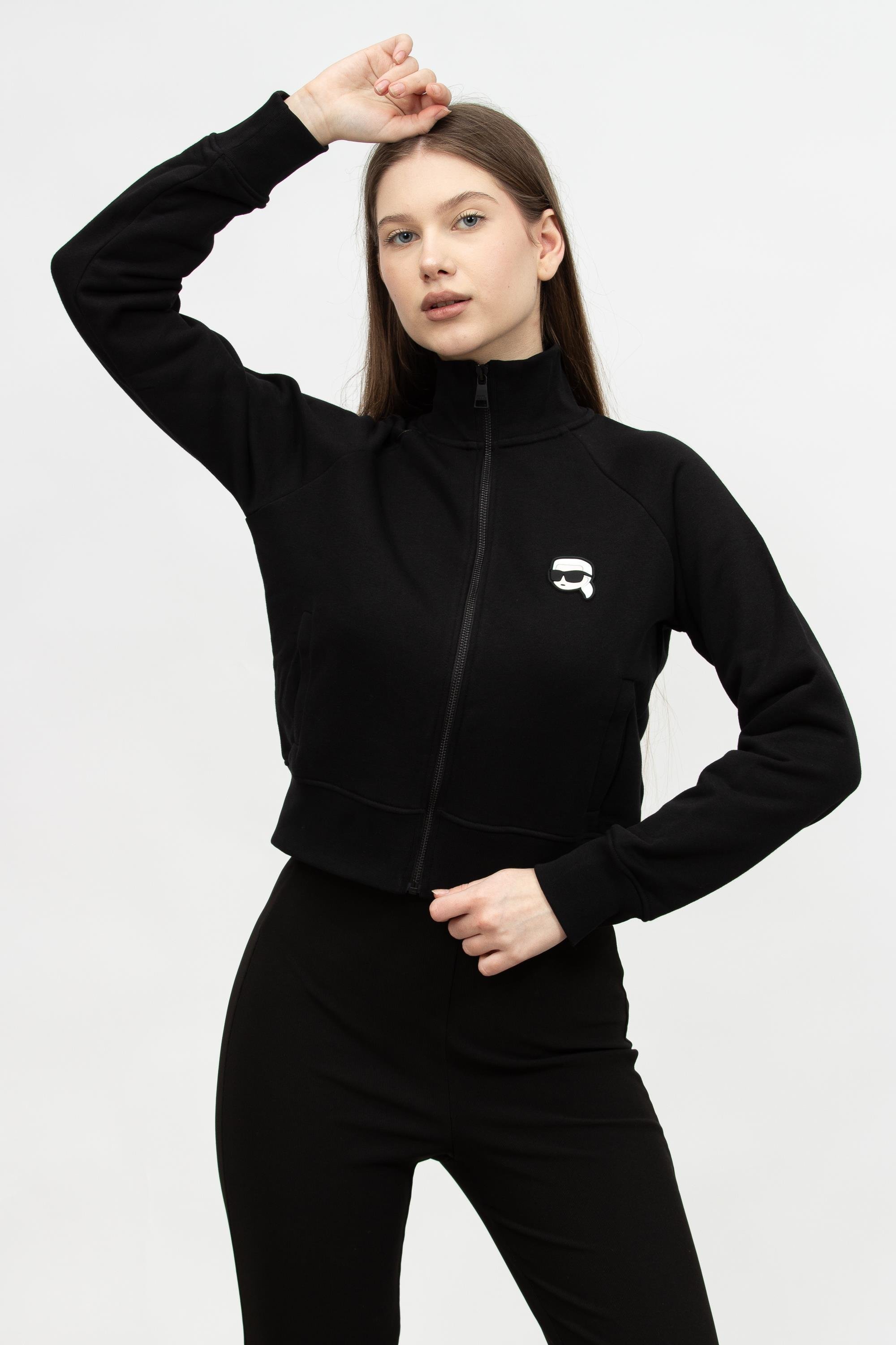 Karl Lagerfeld Ikonik Kadın Fermuarlı Sweatshirt