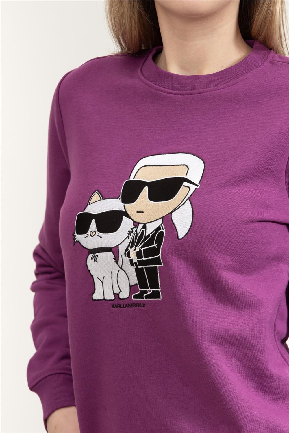 Karl Lagerfeld Kadın Bisiklet Yaka Sweatshirt