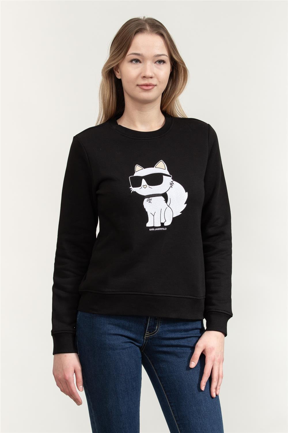 Karl Lagerfeld Kadın Bisiklet Yaka Sweatshirt