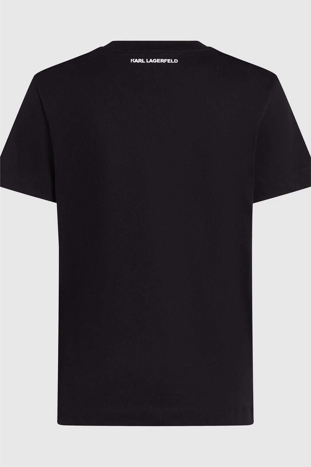Karl Lagerfeld Kadın Bisiklet Yaka T-Shirt Siyah