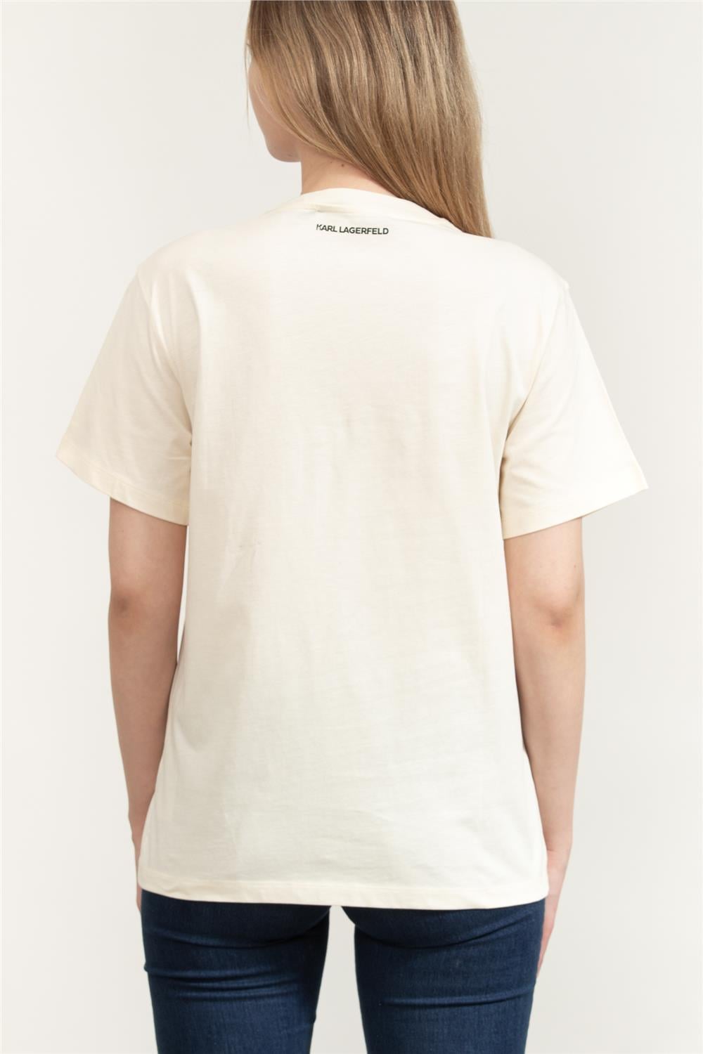 Karl Lagerfeld Kadın Bisiklet Yaka T-Shirt