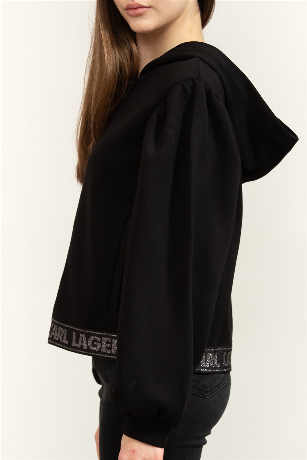 Karl Lagerfeld Kadın Fermuarlı Sweatshirt