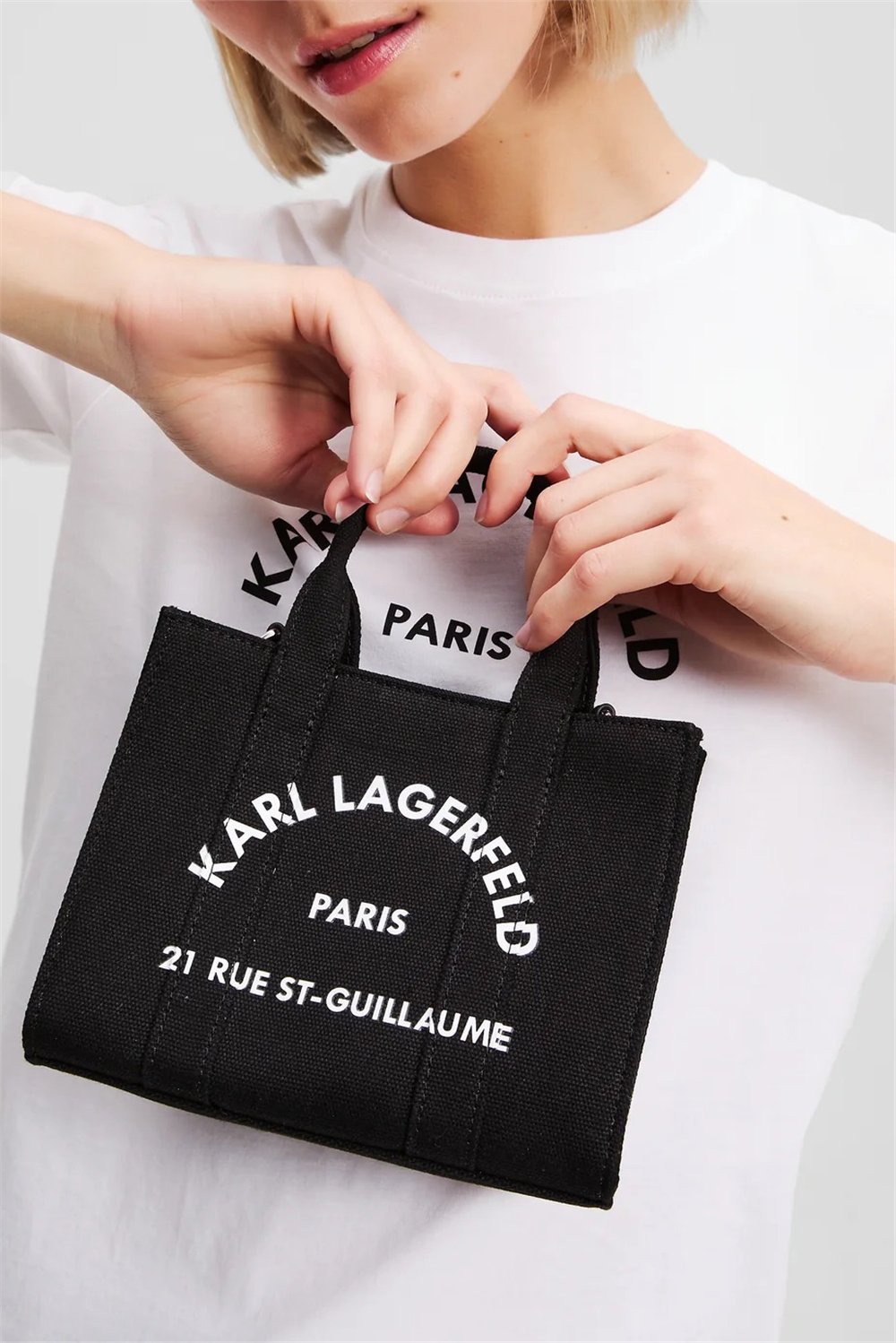 Karl Lagerfeld Kadın Mini Omuz Çantası Siyah