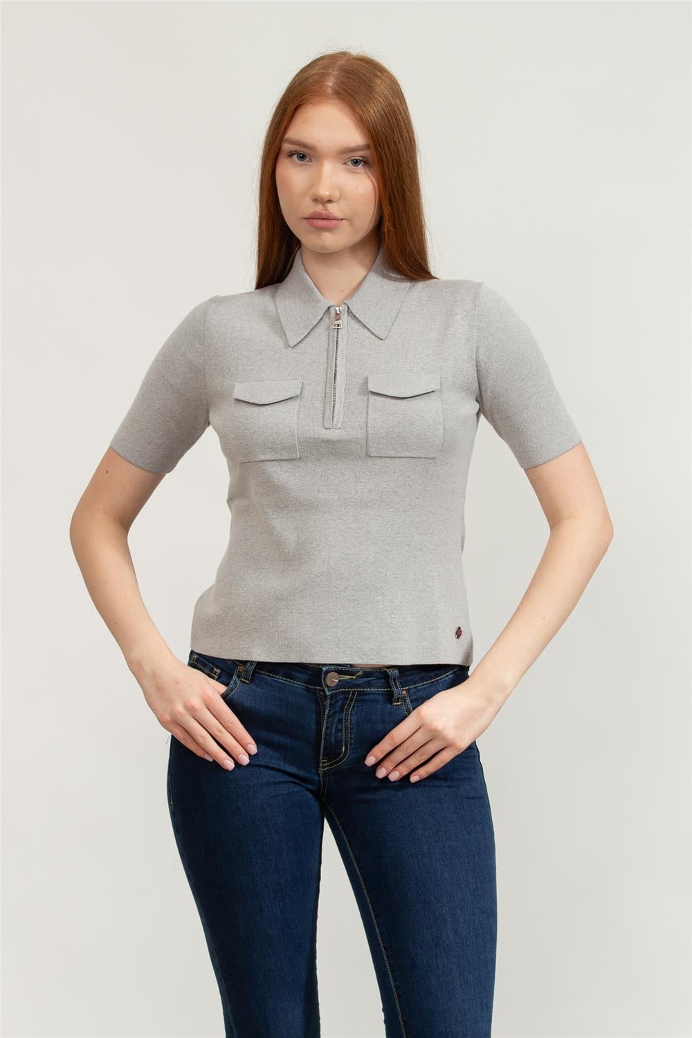 Karl Lagerfeld Kadın Polo Yaka T-Shirt