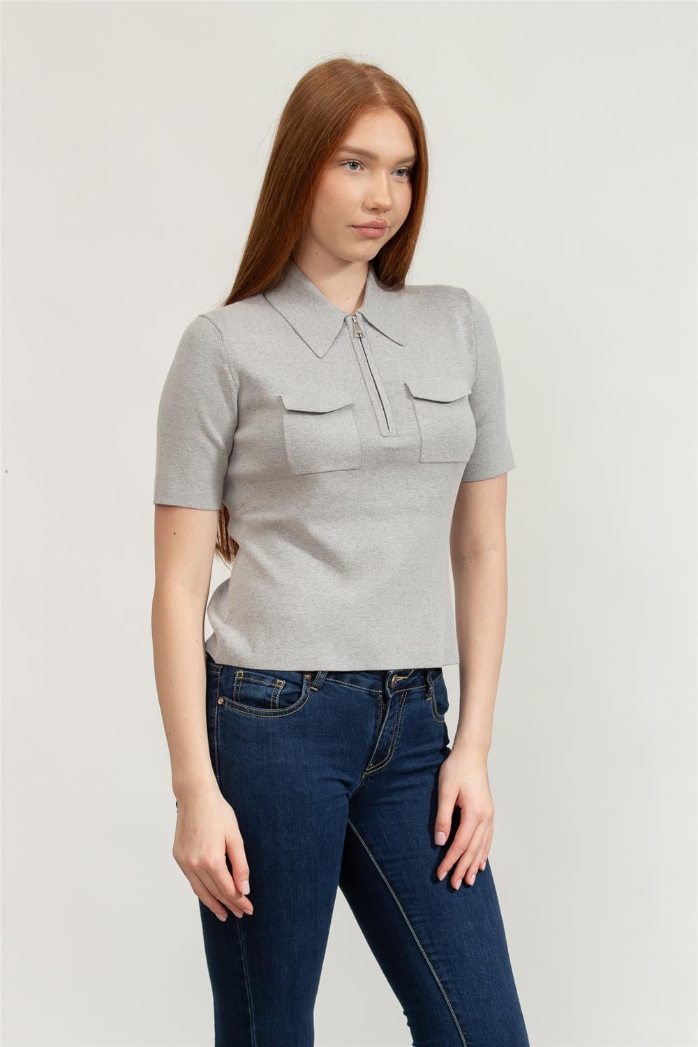 Karl Lagerfeld Kadın Polo Yaka T-Shirt