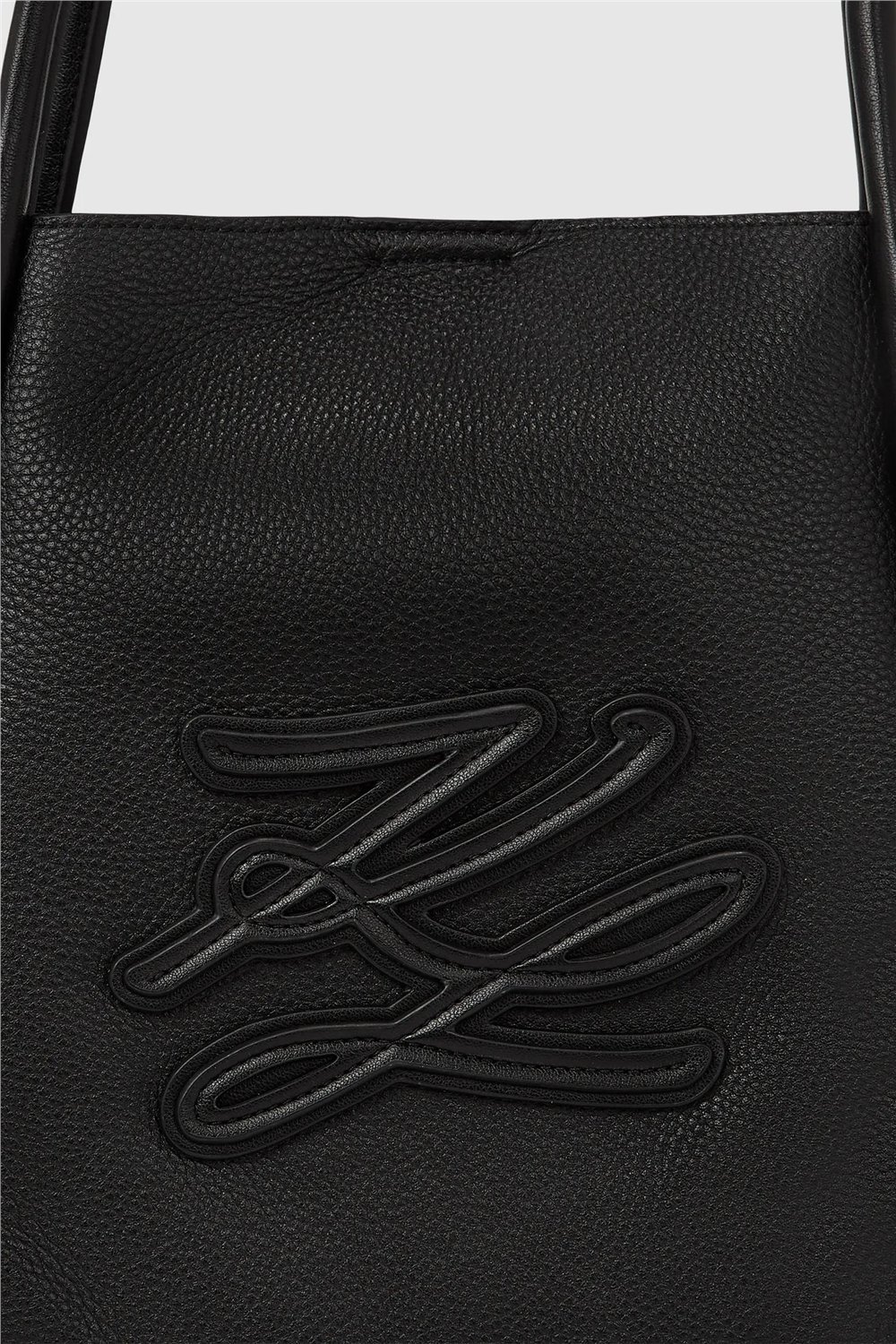 Karl Lagerfeld K/Autograph Patch Md Tote Kadın Omuz Çantası Siyah