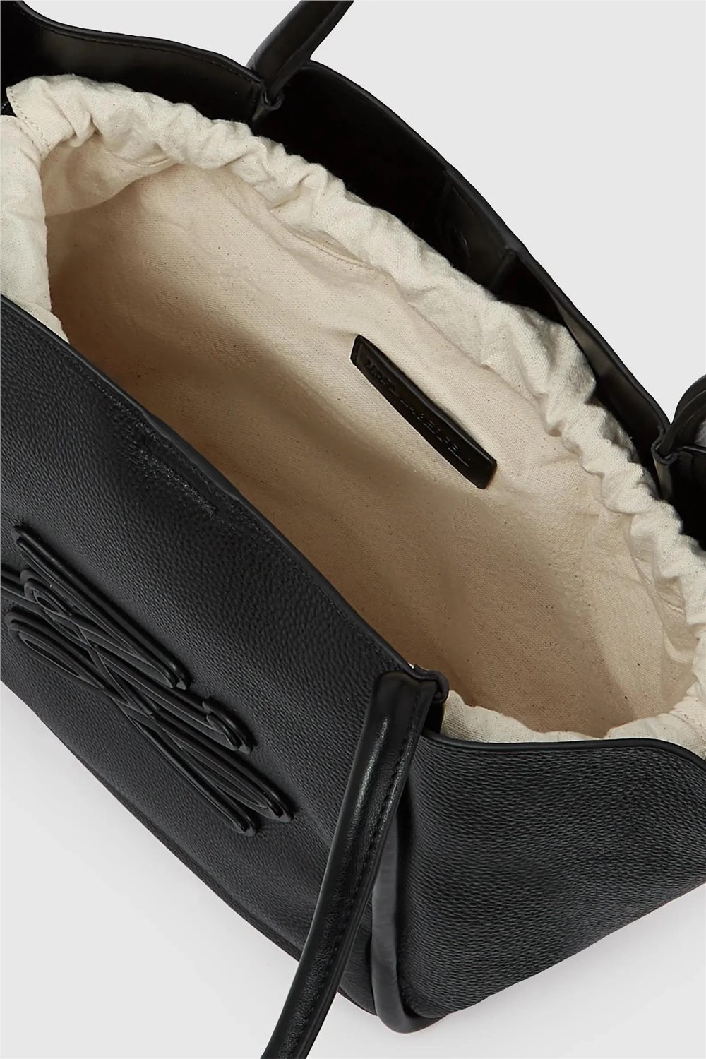 Karl Lagerfeld K/Autograph Patch Md Tote Kadın Omuz Çantası Siyah