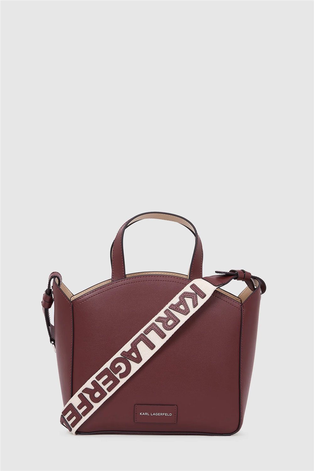 Karl Lagerfeld K/Circle Sm Kadın Mini Omuz Çantası Bordo