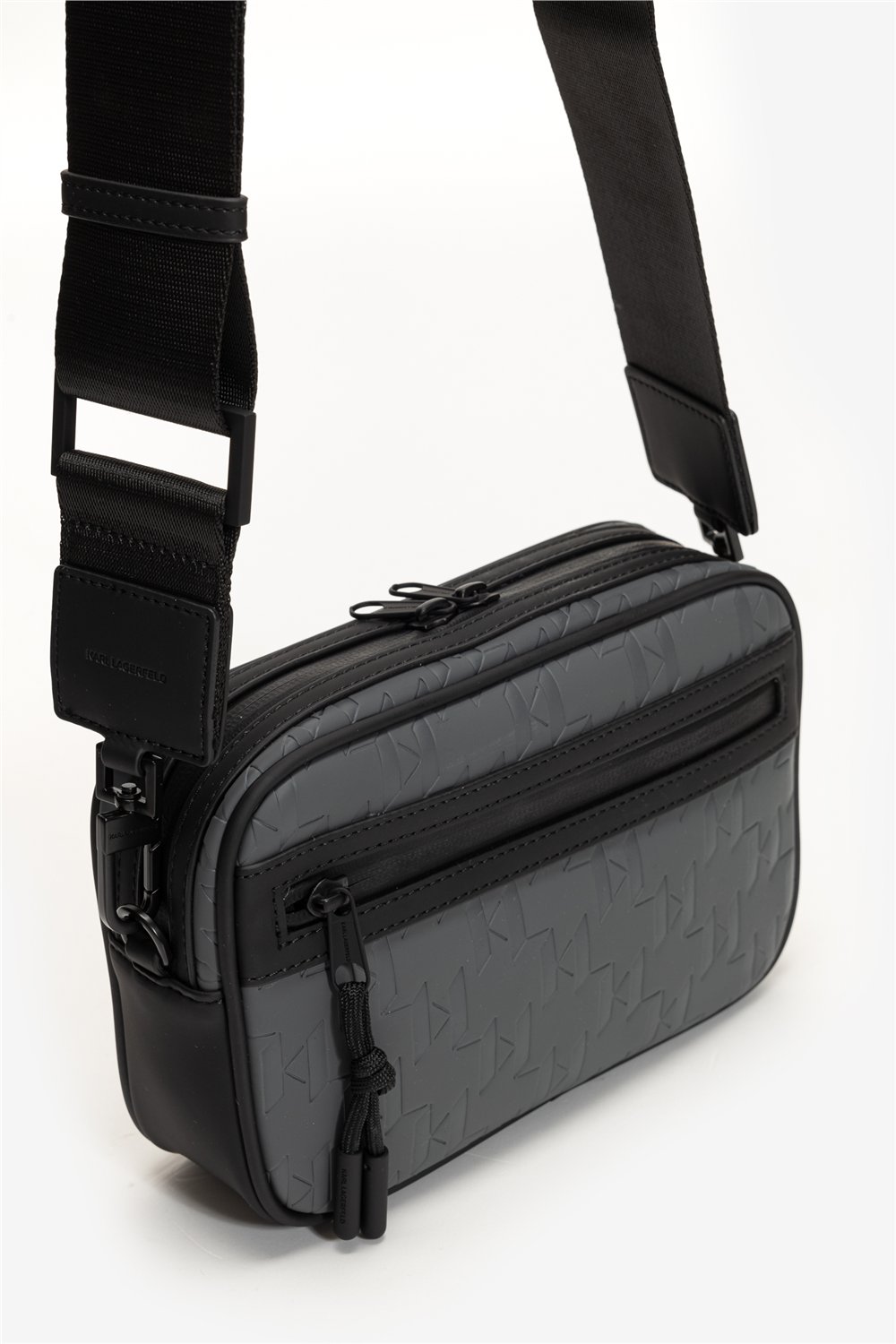 Karl Lagerfeld K/Monogram Weatherproof Erkek Reporter Çanta