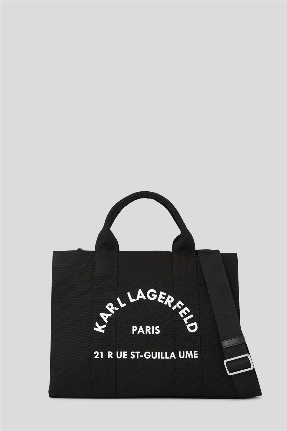 Karl Lagerfeld K/Rsg Square Medium Tote Kadın Omuz Çantası Siyah