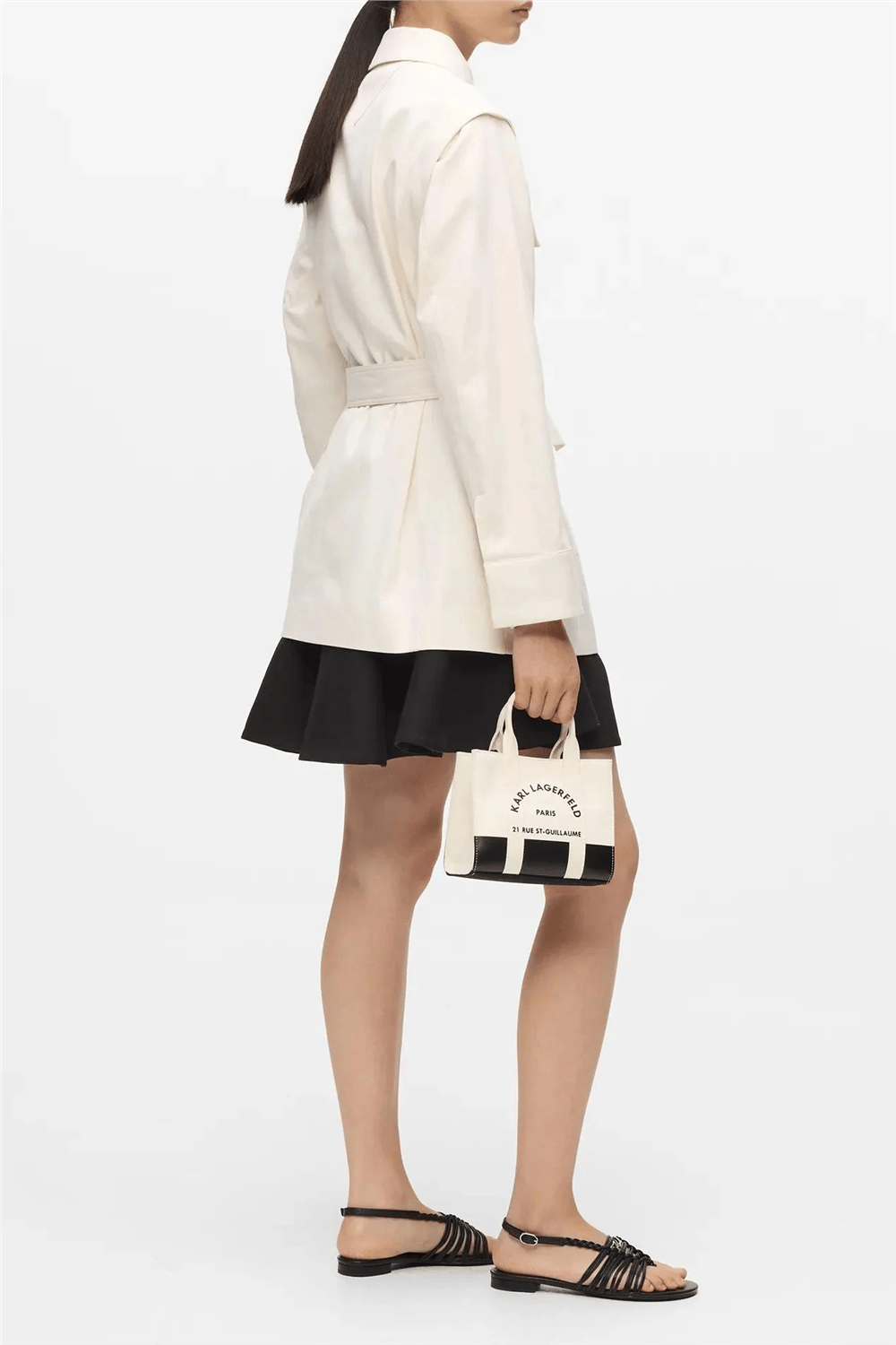 Karl Lagerfeld K/Rsg Square Mn Tote Col. Blk Kadın Omuz Çantası Siyah