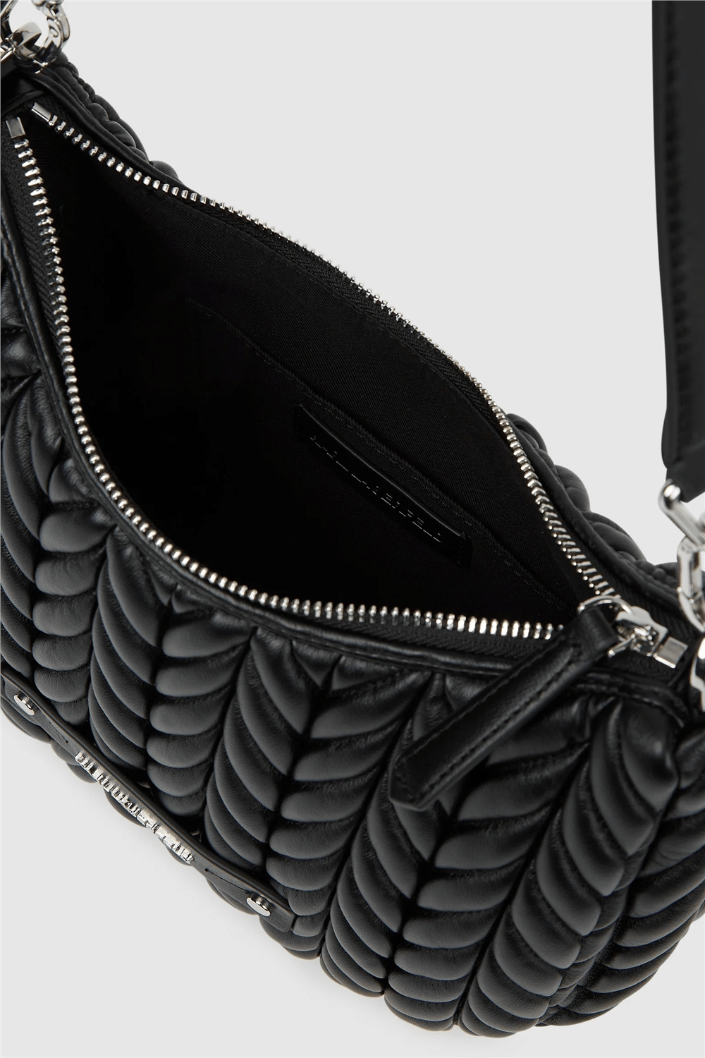 Karl Lagerfeld K/Weave SM Hobo Kadın Mini Omuz Çantası Siyah