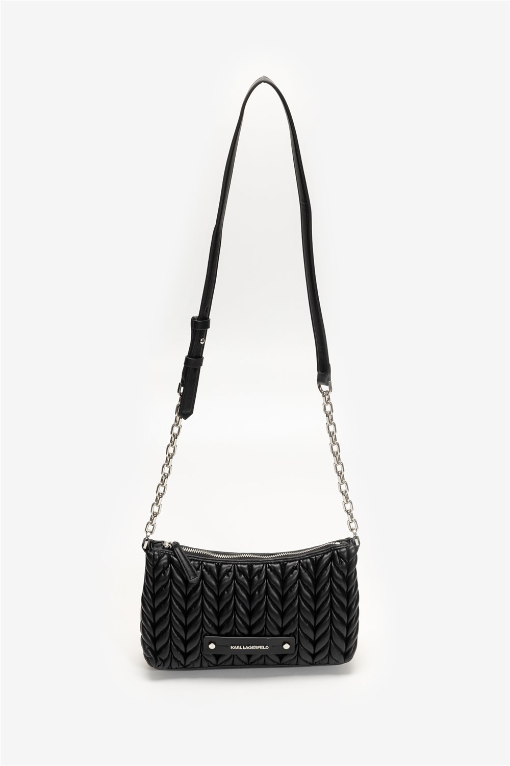 Karl Lagerfeld K/Weave SM Zip Crossbody Kadın Mini Omuz Çantası
