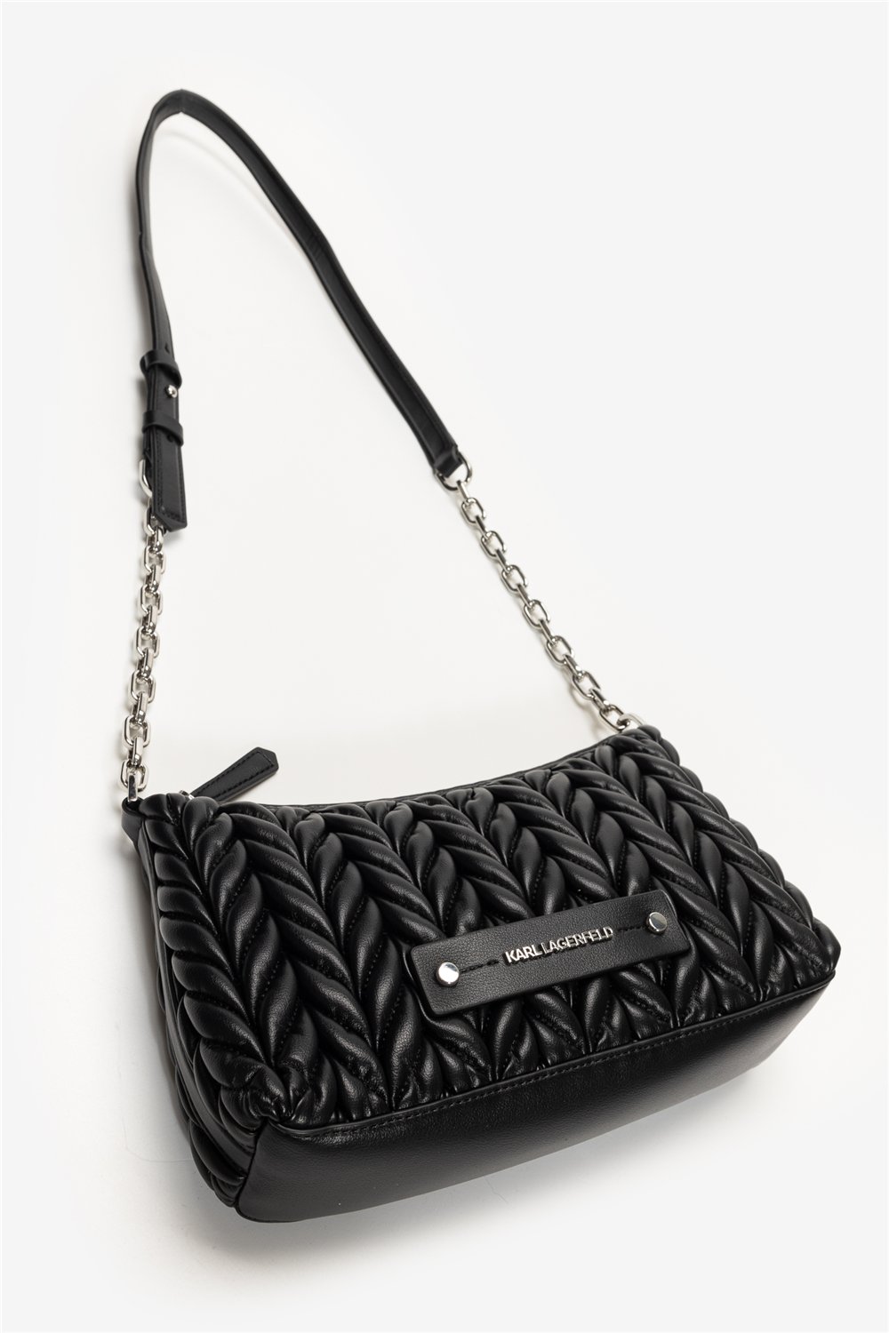 Karl Lagerfeld K/Weave SM Zip Crossbody Kadın Mini Omuz Çantası