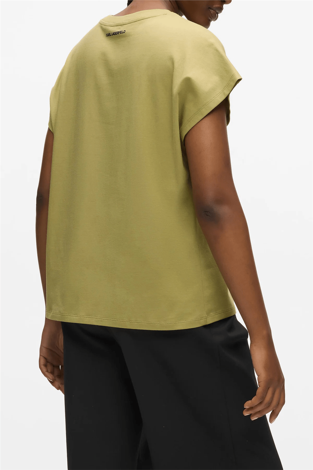 Karl Lagerfeld Rsg Glitter Relaxed Kadın Bisiklet Yaka T-Shirt Çok Renkli