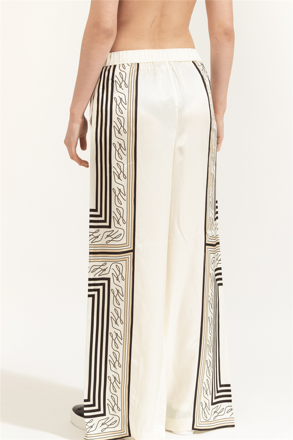 Karl Lagerfeld Scarf Print Pj Pants Kadın Pantolon Çok Renkli