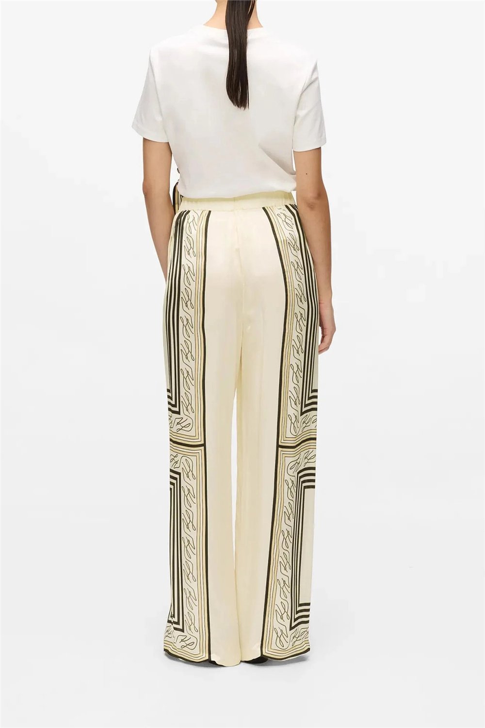 Karl Lagerfeld Scarf Print Pj Pants Kadın Pantolon Çok Renkli