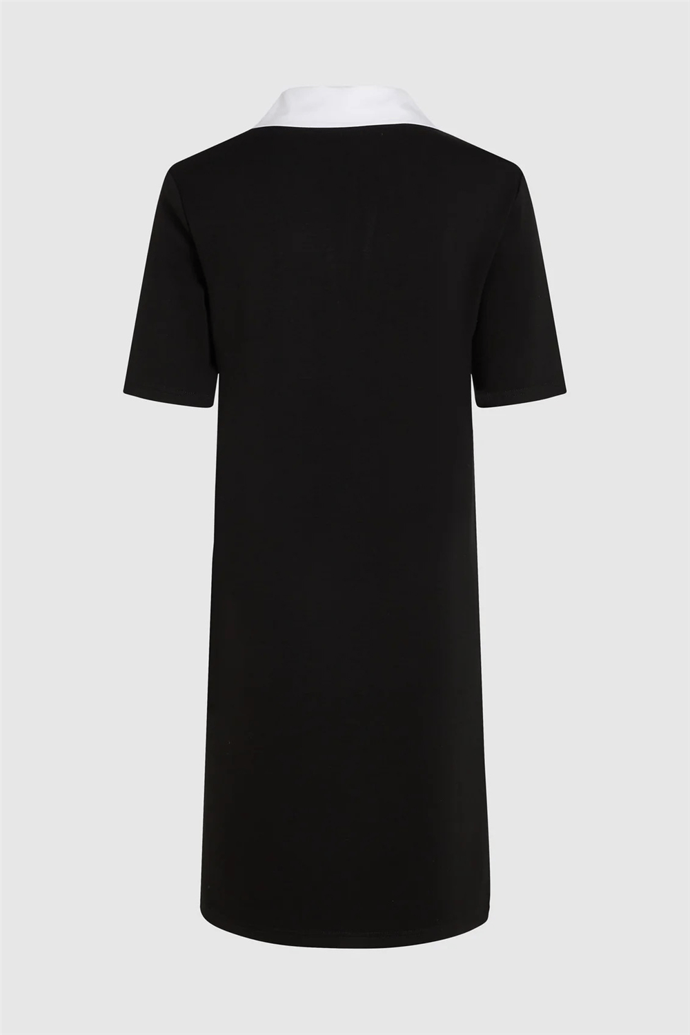 Karl Lagerfeld Signature Collar Kadın T-Shirt Elbise Siyah