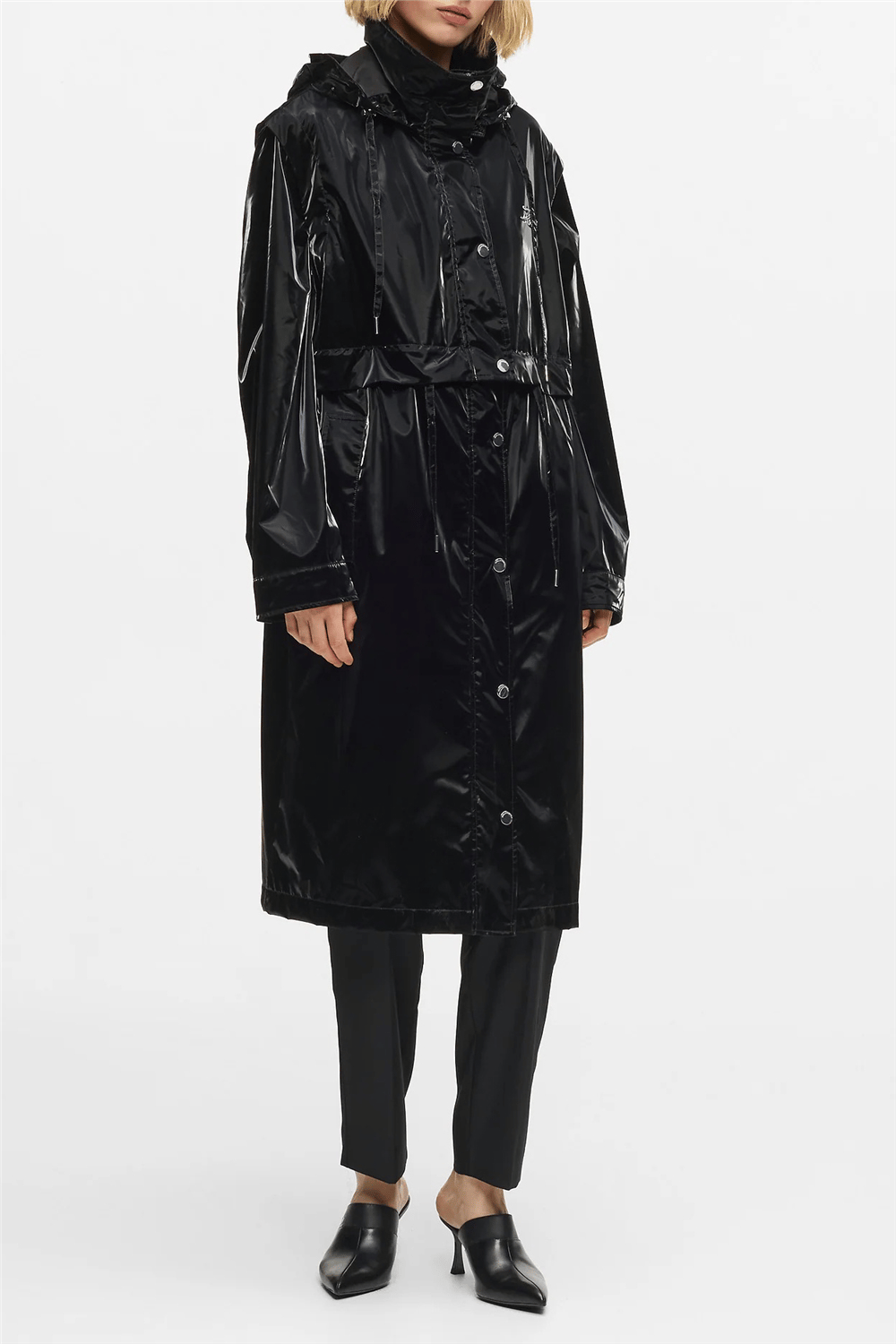 Karl Lagerfeld Transformable Coat Kadın Mont Siyah