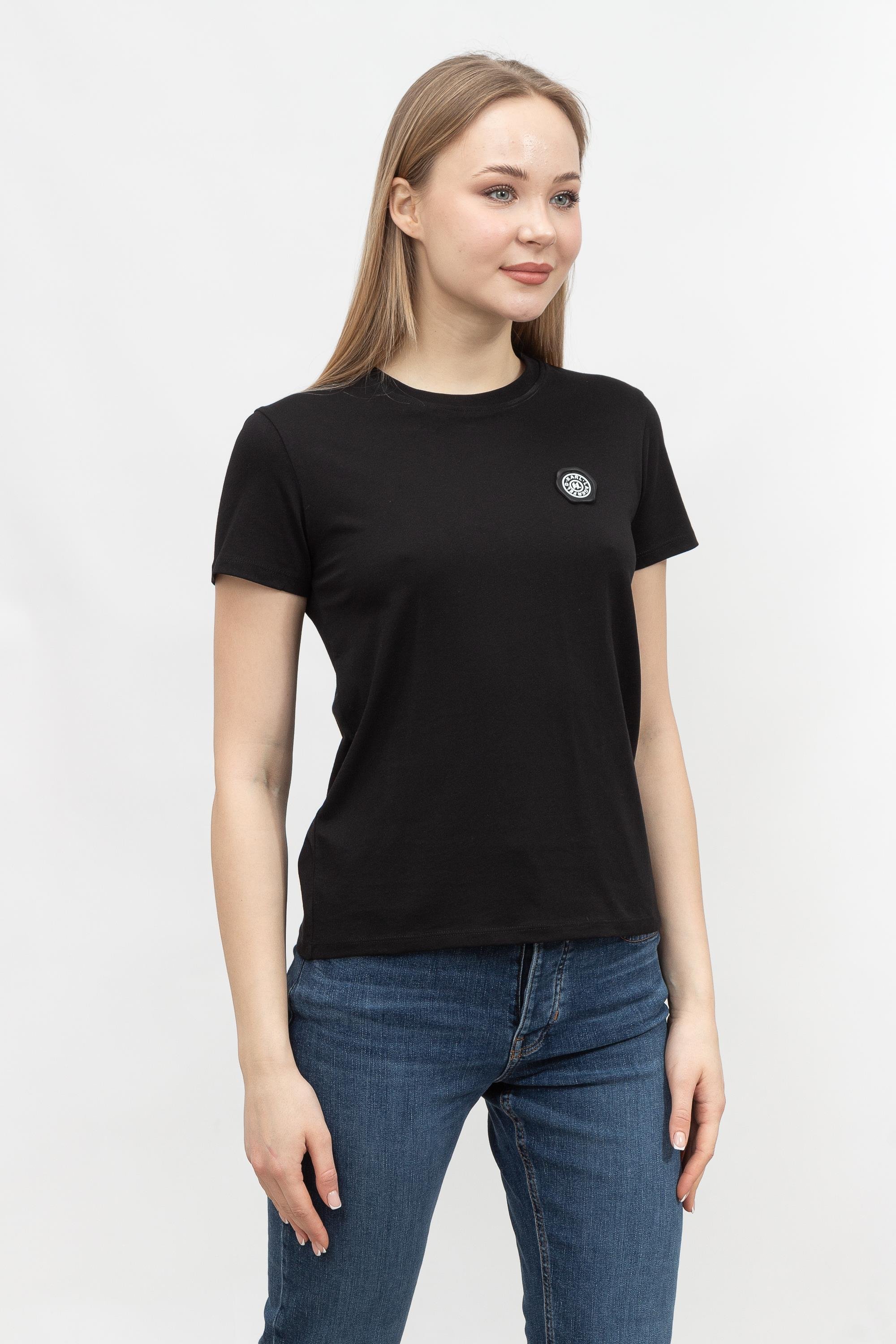 Karl Lagerfeld Wax Seal Logo  Kadın Bisiklet Yaka T-Shirt