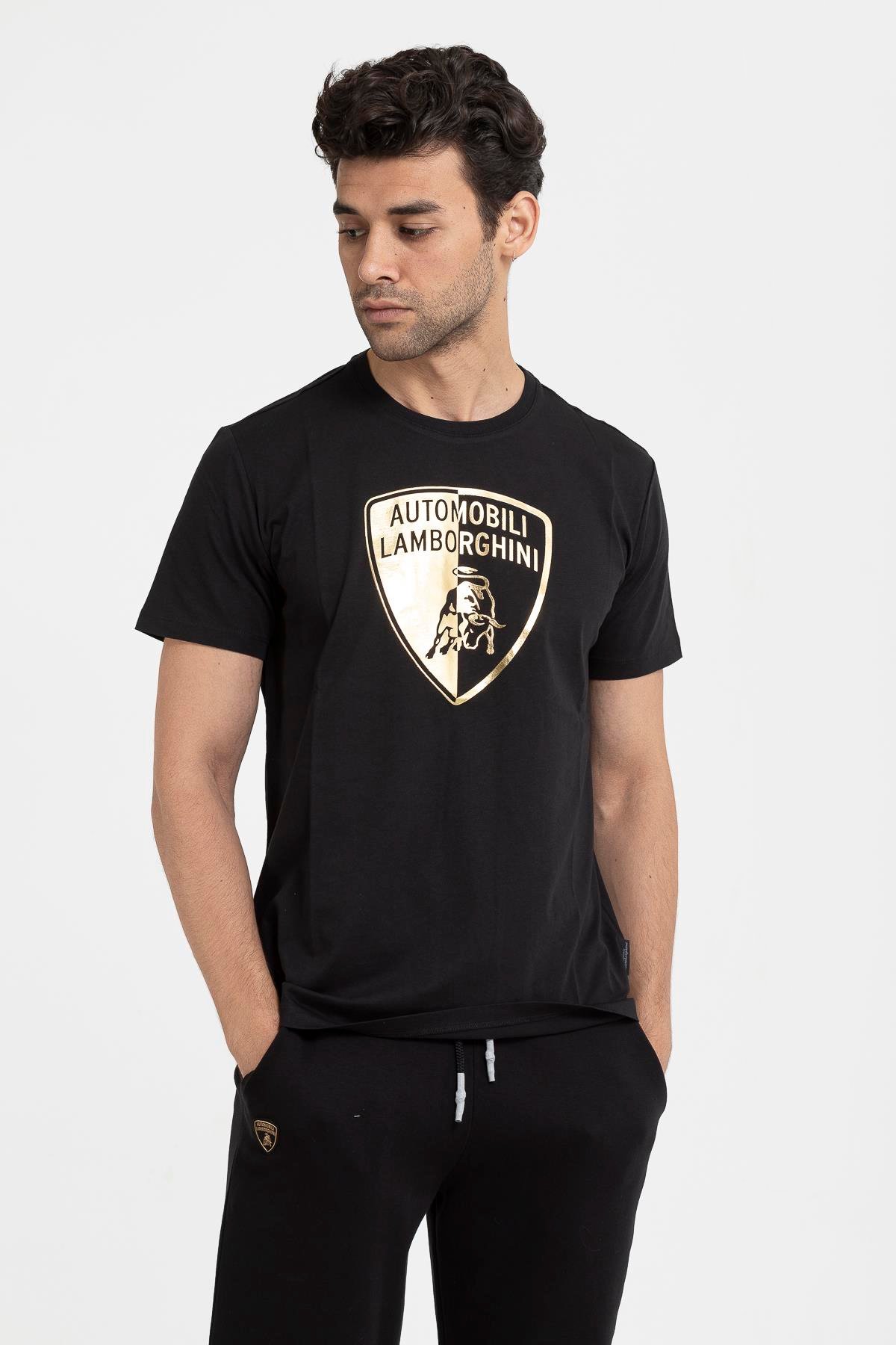 Lamborghini %100 Pamuklu Erkek T-Shirt