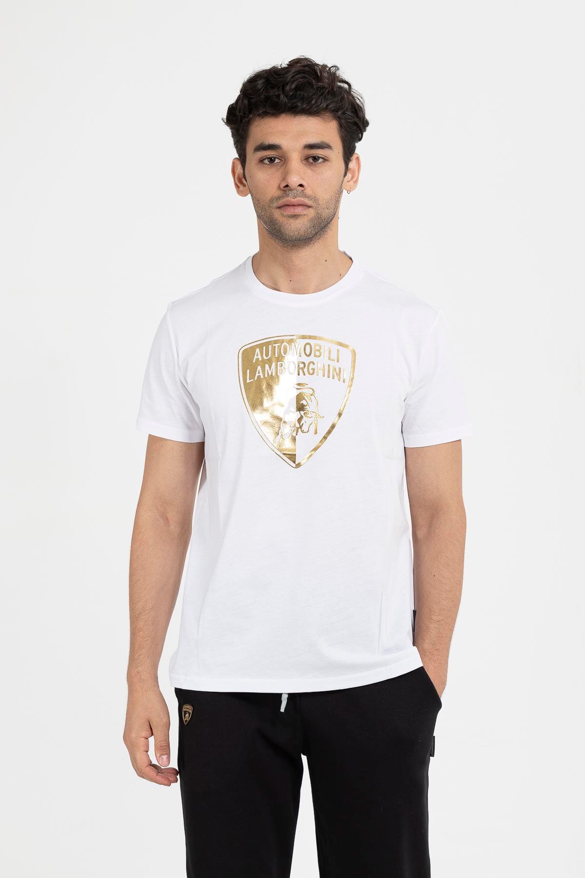 Lamborghini %100 Pamuklu Erkek T-Shirt