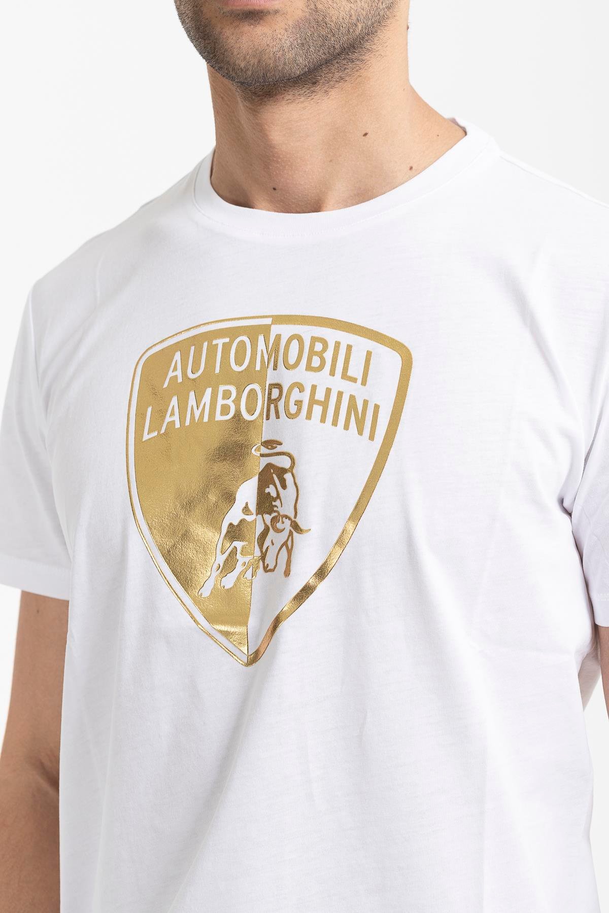 Lamborghini %100 Pamuklu Erkek T-Shirt